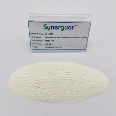 Gomma di guar cationica naturale altamente trasparente per la cura dei capelli