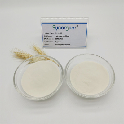 La gomma di guar idrossipropilica di base con prestazioni elevate ha una viscosità media e un alto grado di sostituzione del gesso