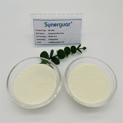 La gomma guar carbossimetilica senior con alta qualità ha grado di sostituzione di grande viscosità e medio per il liquido di perforazione